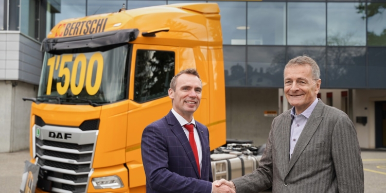 Camiones DAF garantizan entregas seguras y eficientes para Bertschi