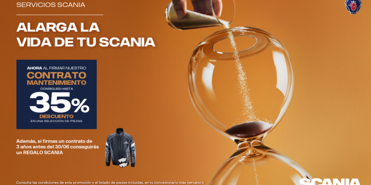 35% de descuento con los contratos de mantenimiento de Scania