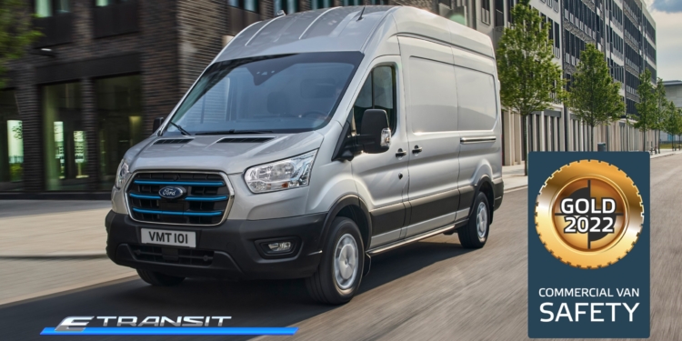 La Ford E-Transit totalmente eléctrica recibe la medalla de oro Euro NCAP