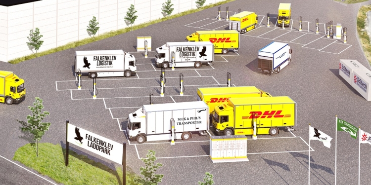 Scania apoya el plan de electrificación de Falkenklev Logistik