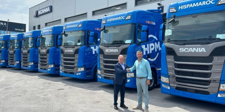 Hispamaroc incorpora a su flota 14 camiones de la serie S de Scania