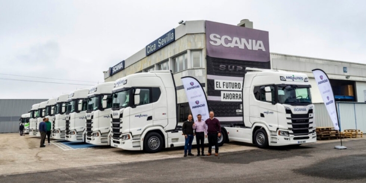 Andalfrío incorpora a su flota nuevas cabezas tractoras Scania