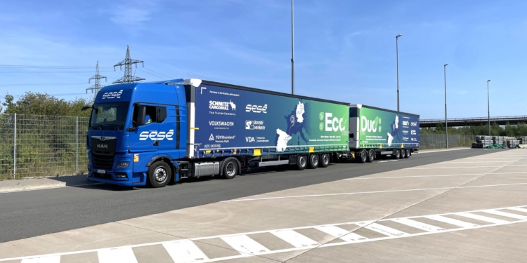 Sesé realiza las primeras pruebas del duotrailer EcoDuo en Alemania