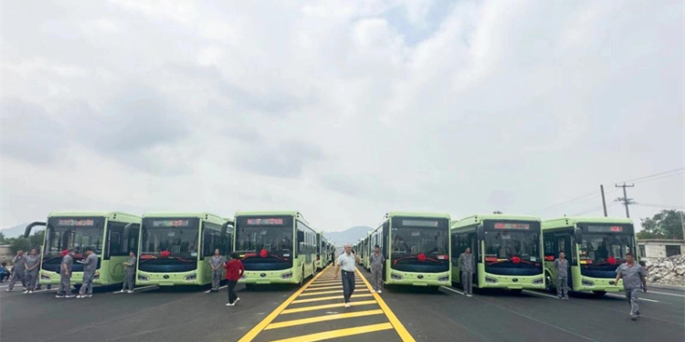 King Long entrega 262 midibuses totalmente eléctricos a Chaoyang