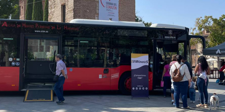 Monbus organiza un taller de movilidad durante el Día sin Coches de Alcalá