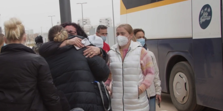 Monbus traslada a 42 ucranianos que habían huído a Cracovia