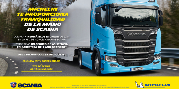 Michelin y Scania se asocian en una campaña promocional única