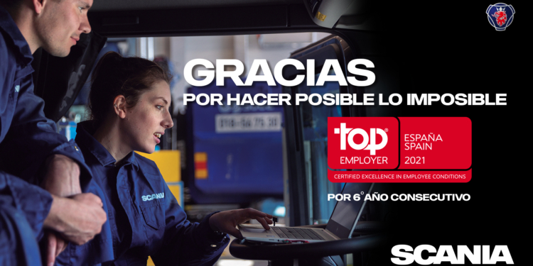 Scania, Top Employer por sexto año consecutivo
