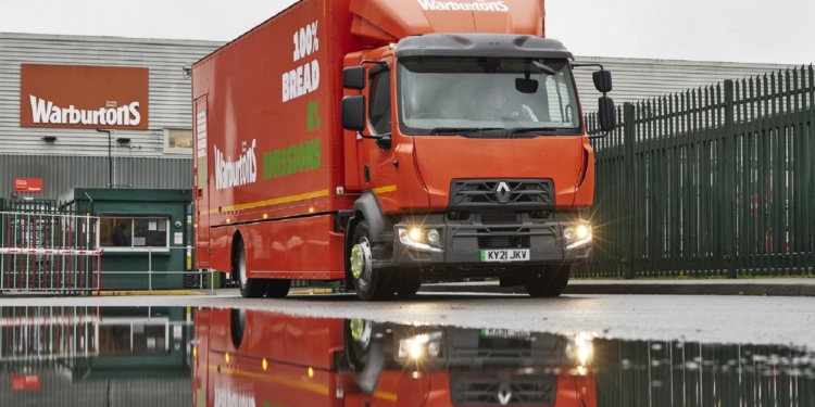 Warburtons ya tiene su primer camión 100% eléctrico Renault DZE