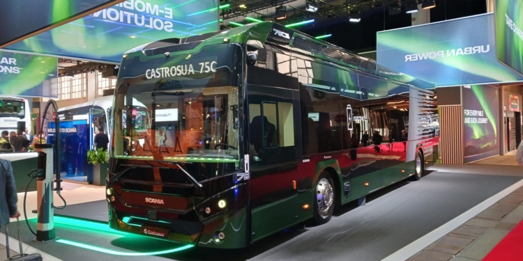 Castrosua presenta ’75CS’, su nueva carrocería de interurbano sobre chasis eléctrico