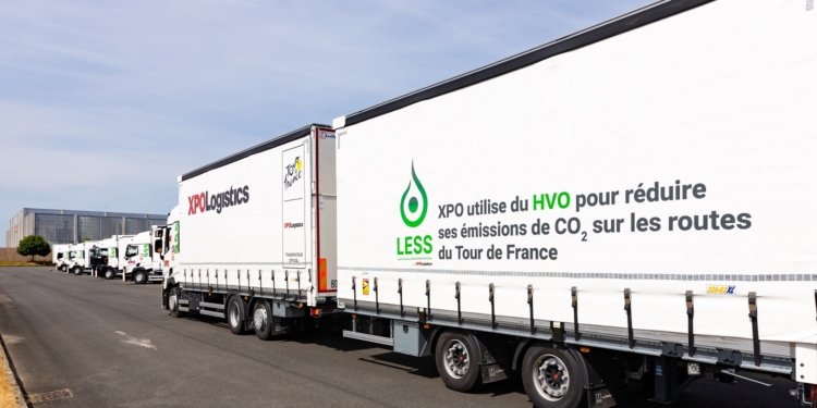 XPO, socio del Tour de Francia con sus camiones de biocombustible
