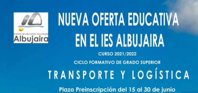 Nuevo grado superior de Transporte y Logística en el IES Albujaira