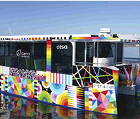 Alsa pone en marcha un barco cero emisiones por la Bahía de Santander