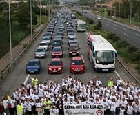 El carril bus B-23 reduce entre un 40% y un 50% en las franjas horarias con mayor densidad de tráfico
