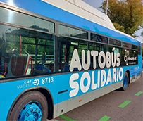 EMT recoge alimentos en Vallecas para familias en riesgo de exclusión