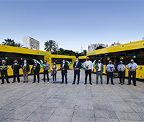 Guaguas Municipales renueva su flota con diez nuevos vehículos híbridos