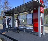 EMT Valencia presenta un nuevo modelo de marquesina