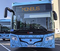 Monbus incorpora 27 buses híbridos de Scania para el servicio del Aerobús