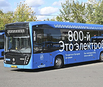 Moscú lanza su eléctrico número 800; 1.000 eléctricos a final del año