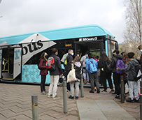 Aerobús en marcha por la salud ambiental