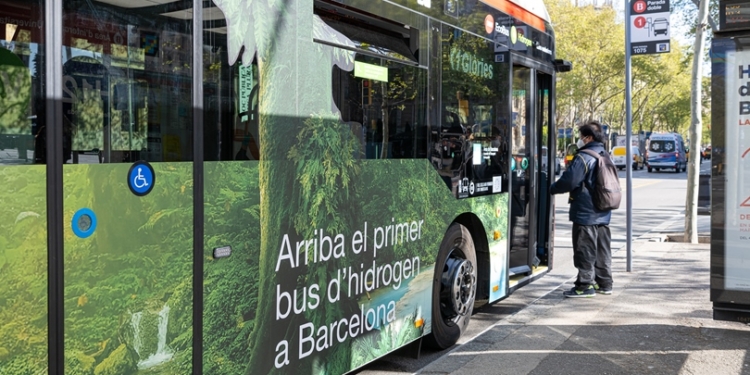 La producción de hidrógeno de TMB como combustible para los autobuses