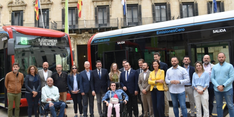 La mitad de la flota de transporte urbano de Alicante será de bajas emisiones