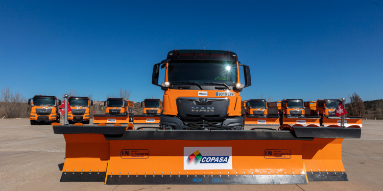 Nueve quitanieves MAN TGS llegan a las manos de Copasa en Madrid