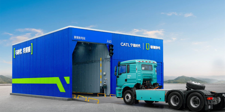 CATL y JAC revolución: cambio de batería en 150 Segundos