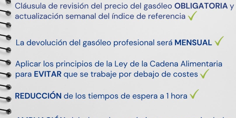 El Sector abre camino: los 20 céntimos por litro, para todos