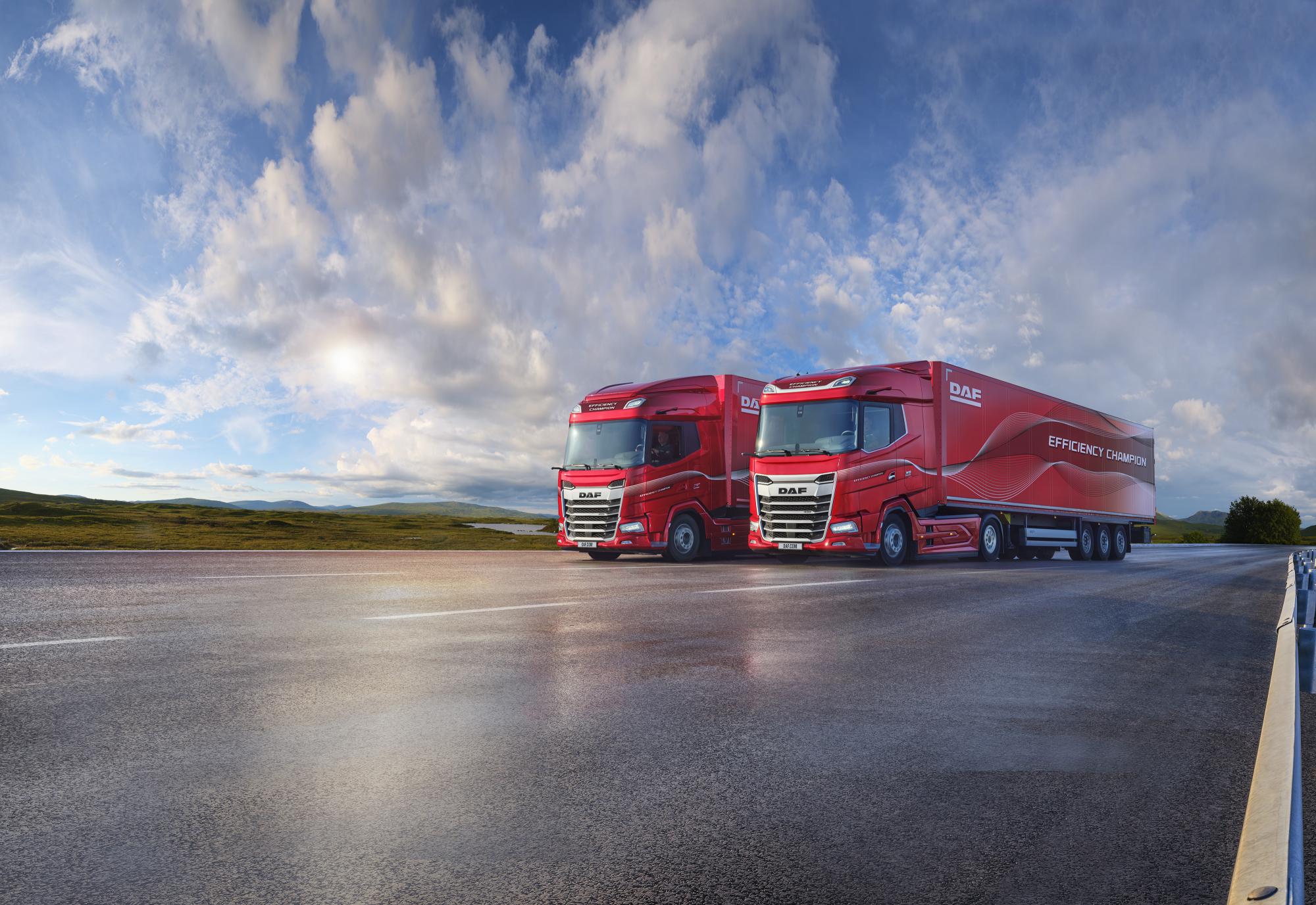DAF lanza el programa «Efficiency Champion 2025» para sus camiones más eficientes