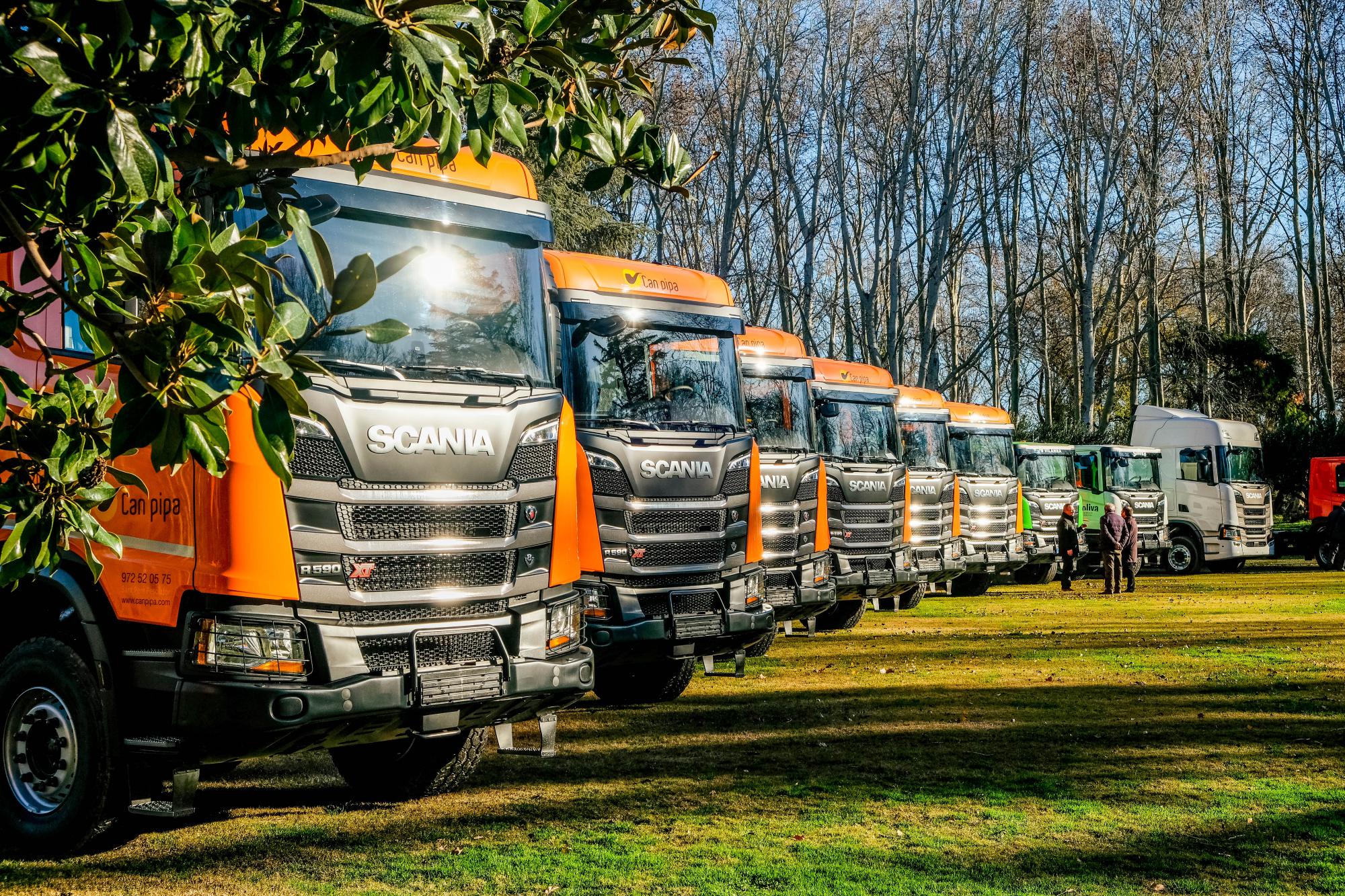 Can Pipa incorpora siete camiones Scania XT para mejorar su capacidad