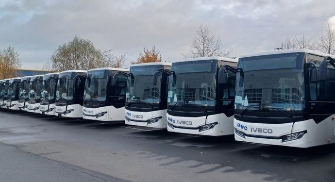 Iveco, Scania-Higer, Solaris y VDL compiten en la prueba Ebus 2025