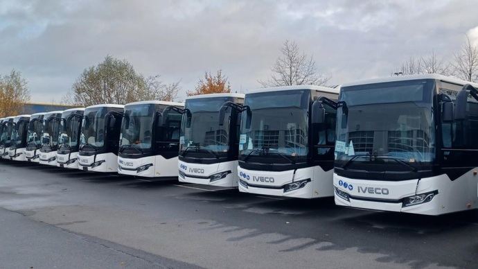 Iveco, Scania-Higer, Solaris y VDL compiten en la prueba Ebus 2025