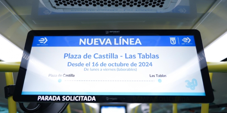 Madrid inaugura un carril bus para reducir los tiempos de viaje en la A-1