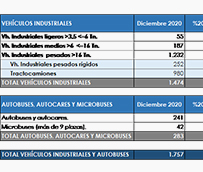 El Sector cierra el ejercicio con un descenso del 37,9 en sus matriculaciones