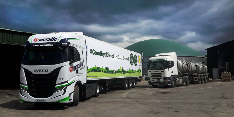 Un cliente norirlandés de Weltec utiliza biometano para camiones