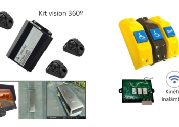 Audiobus: pulsadores de parada inalámbricos y retrovisor electrónico