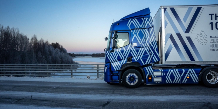 Renault Trucks presenta el E-Tech T Diamond Echo en Laponia