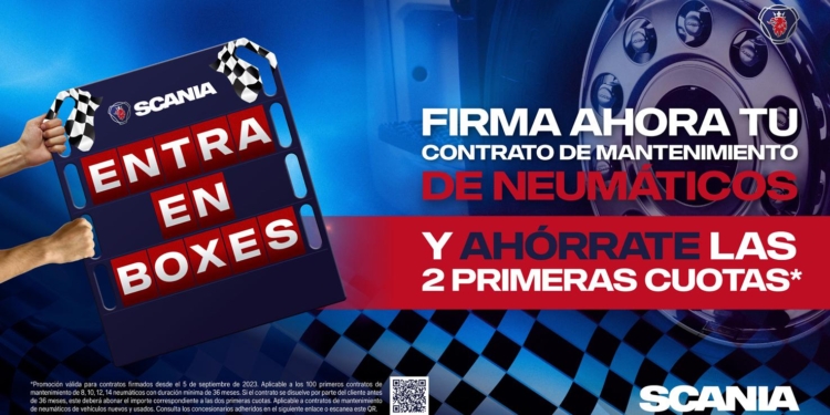 Scania refuerza el mantenimiento de los neumáticos