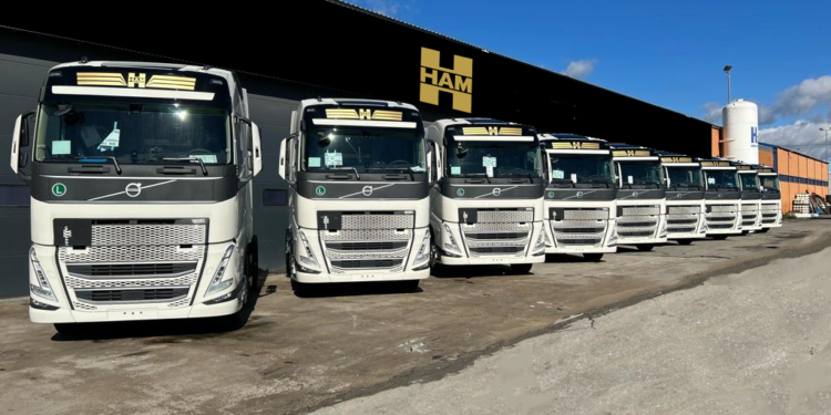 50 nuevas tractoras Volvo FH GNL de 460 y 500CV para Transportes Ham