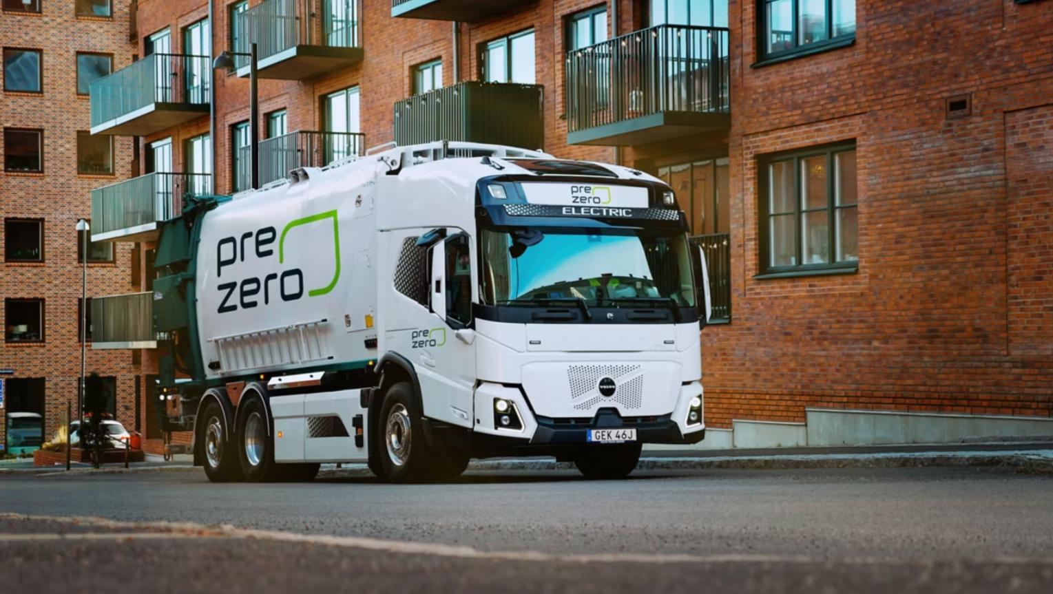 PreZero adquiere 35 nuevos camiones eléctricos de Volvo en Suecia